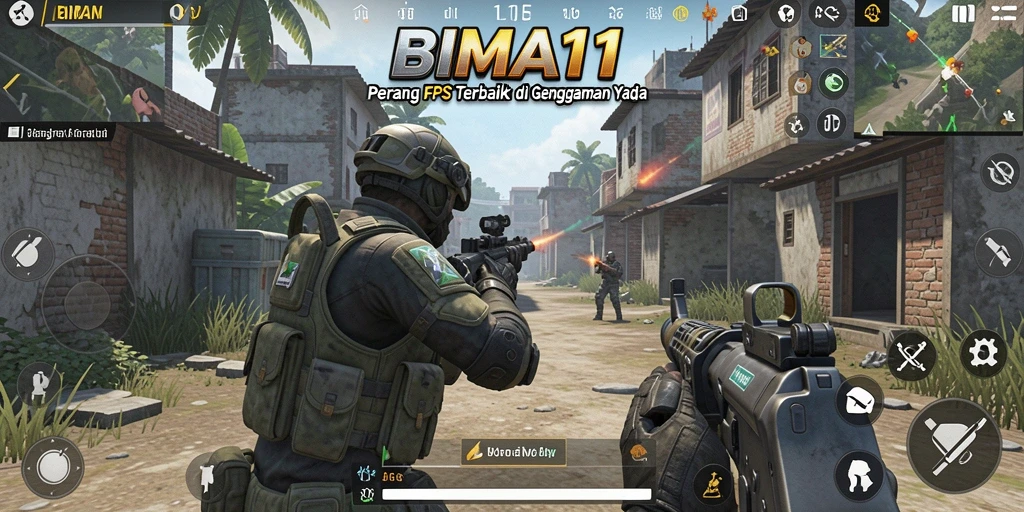 Gameplay BIMA11 yang mendebarkan dan seru dalam pertempuran FPS.