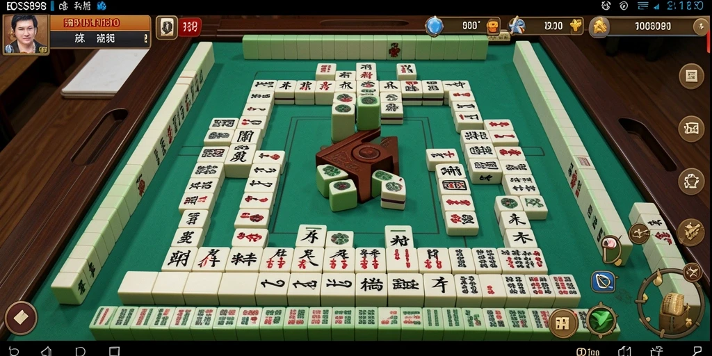 Tampilan gameplay menakjubkan dari BOS898 Mahjong.