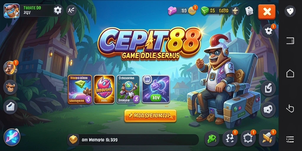Screenshot utama CEPAT88 menampilkan gameplay Idle yang seru dan menarik.