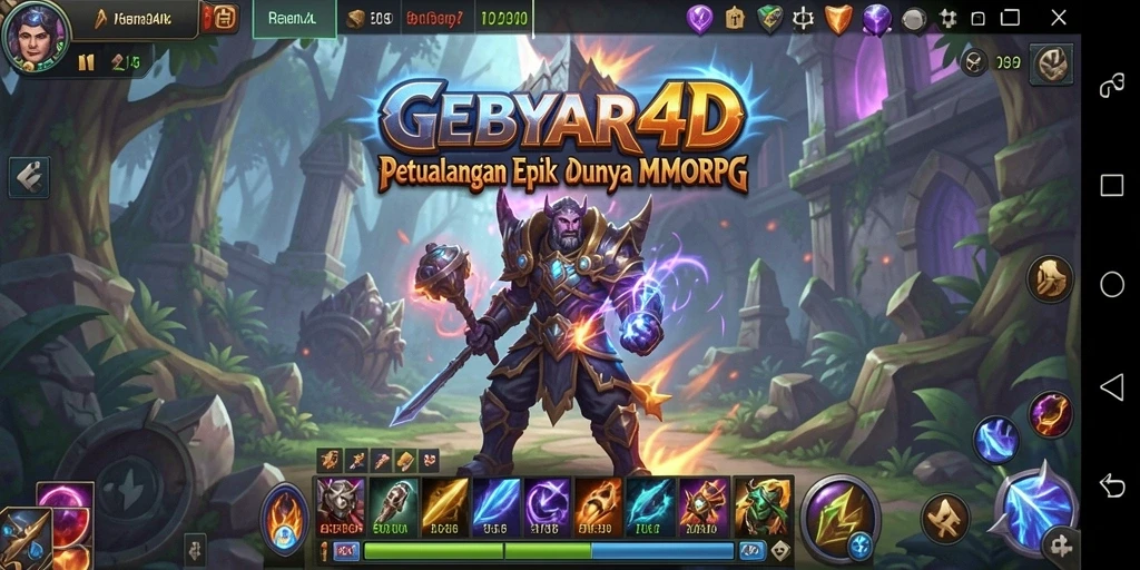 Tampilan gameplay GEBYAR4D yang menarik dan interaktif.