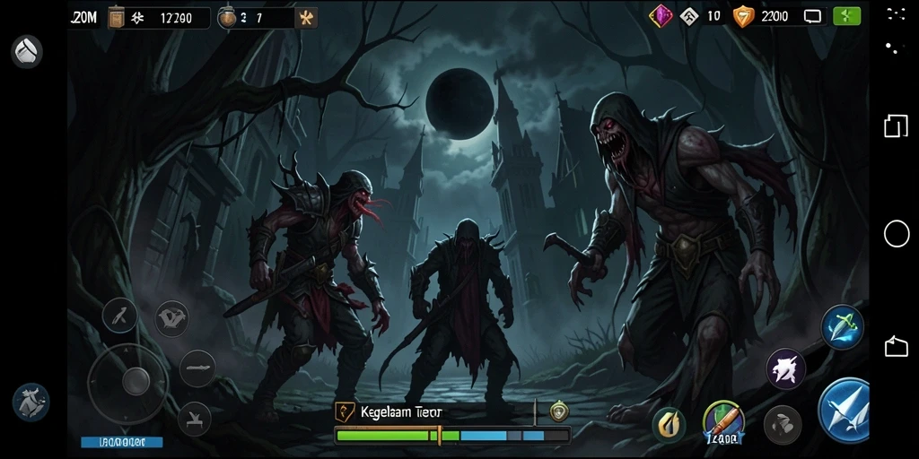 Screenshot J200M menampilkan atmosfer menakutkan dan gameplay yang memicu adrenalin.