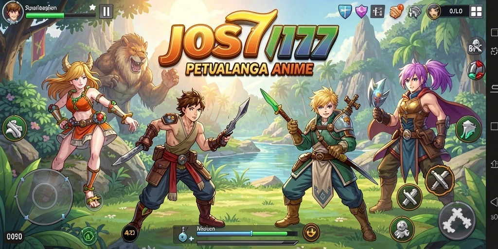 Tampilan menarik dari gameplay JOS77 dengan karakter anime terfavorit.