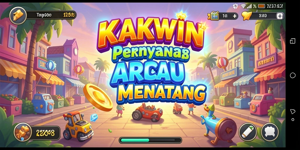 Tangkapan layar gameplay KAKWIN menampilkan aksi seru dalam game Arcade.