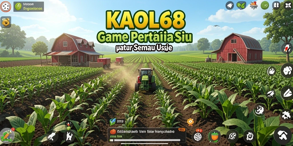 Screenshot gameplay <strong>KAOL68</strong> menunjukkan momen bertani yang menarik.