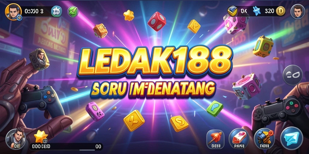 Tampilan gameplay seru di LEDAK188 yang adiktif dan penuh warna.