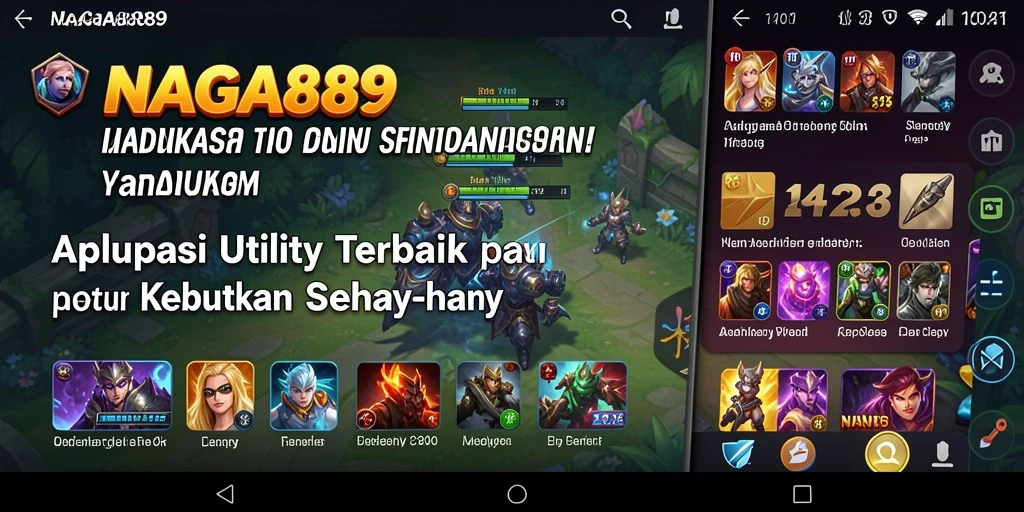 Tampilan antarmuka NAGA889 yang sederhana dan intuitif.
