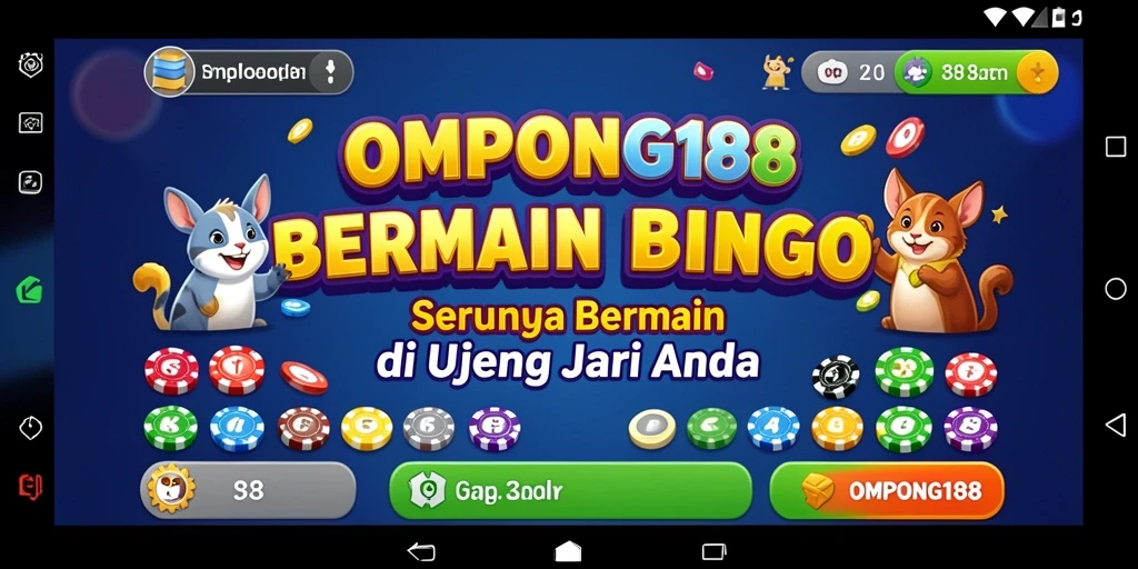 Tampilan gameplay OMPONG188 yang seru dan menarik saat bermain Bingo.