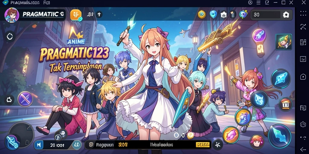 Tampilan gameplay mendebarkan dari PRAGMATIC123 yang penuh warna.