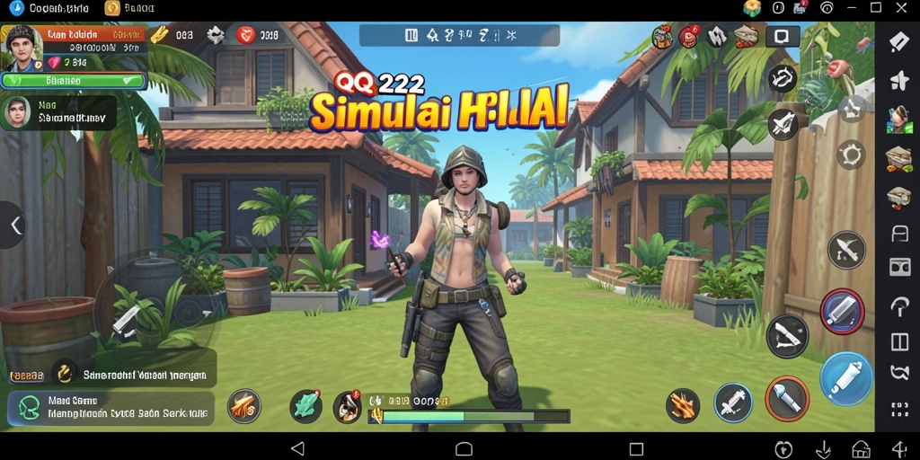 Tampilan gameplay QQ222 dengan karakter dan lingkungan yang interaktif.