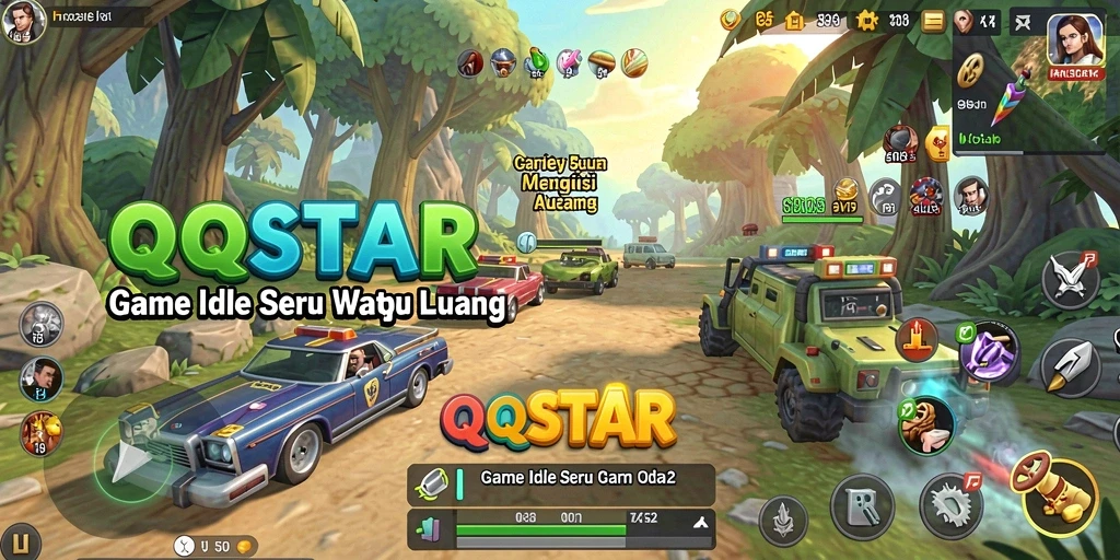 Tampilan gameplay QQSTAR yang menarik dan memikat untuk para penggemar Idle.