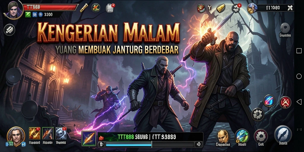 Screenshot utama TTT888 menampilkan suasana menegangkan dalam gameplay Horror.