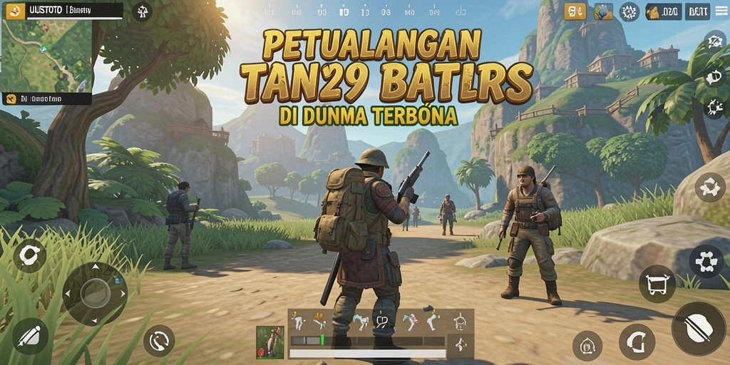 Screenshot permainan UUSTOTO yang menampilkan petualangan seru di dunia terbuka.