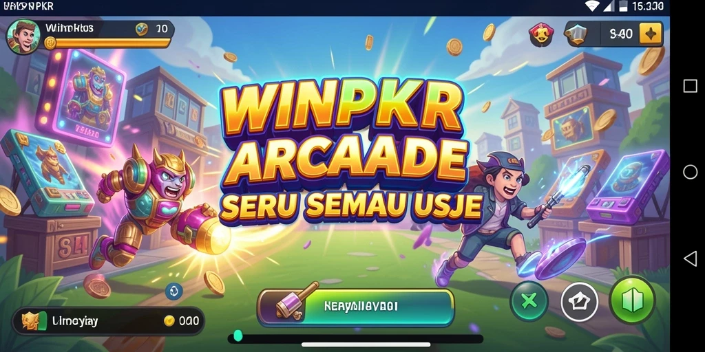 Tampilan gameplay Arcade yang seru dan menantang di WINPKR.