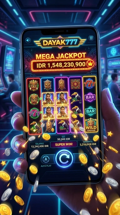 Screenshot tampilan antarmuka pengguna dayak777.